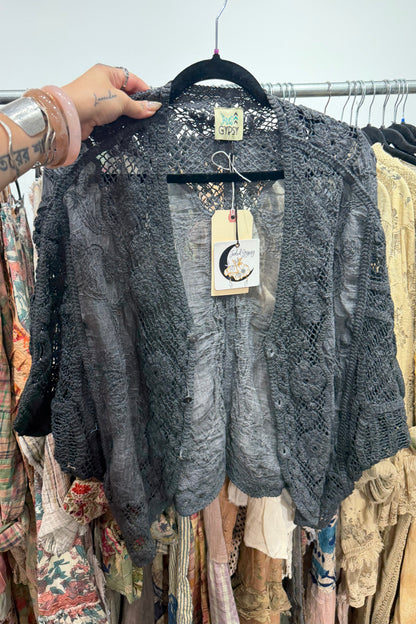 Preorder -  Golden Melody Top In Charcoal