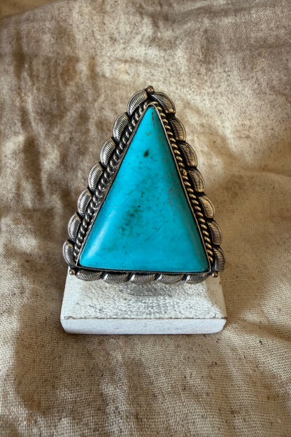 Blue Triangle Ring