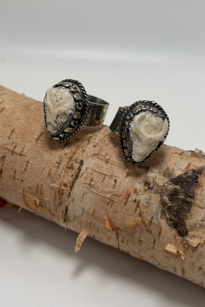 Micro Mini Bison Ring