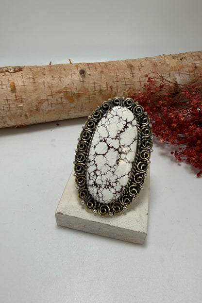 The Oval Marble Ring