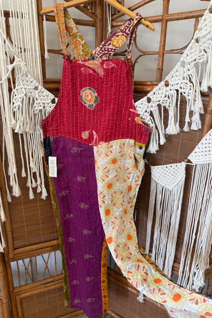 Final Sale - Kantha Tied Straps Overalls Combo 4
