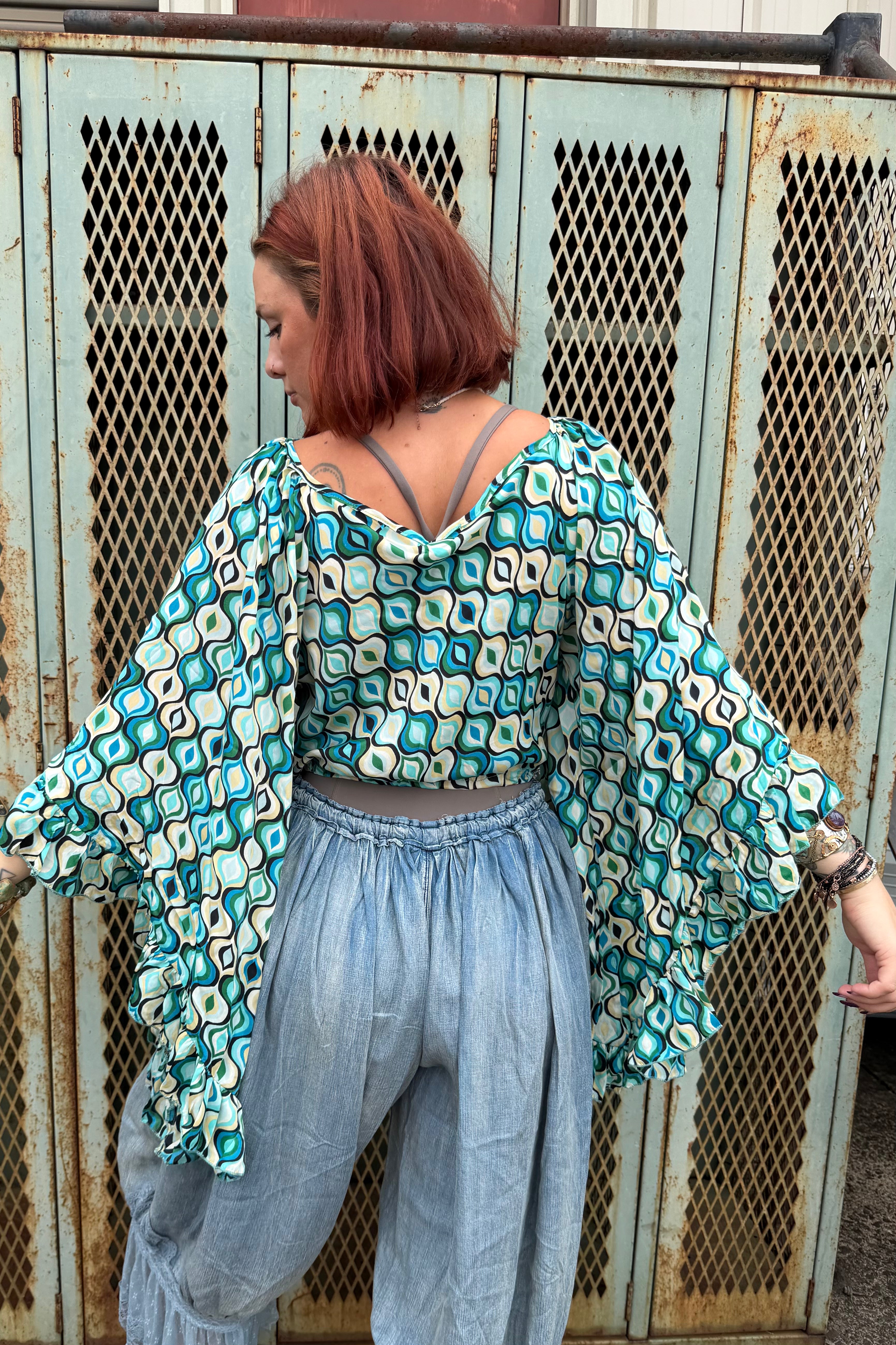 Butterfly Center Cinched Top Combo D