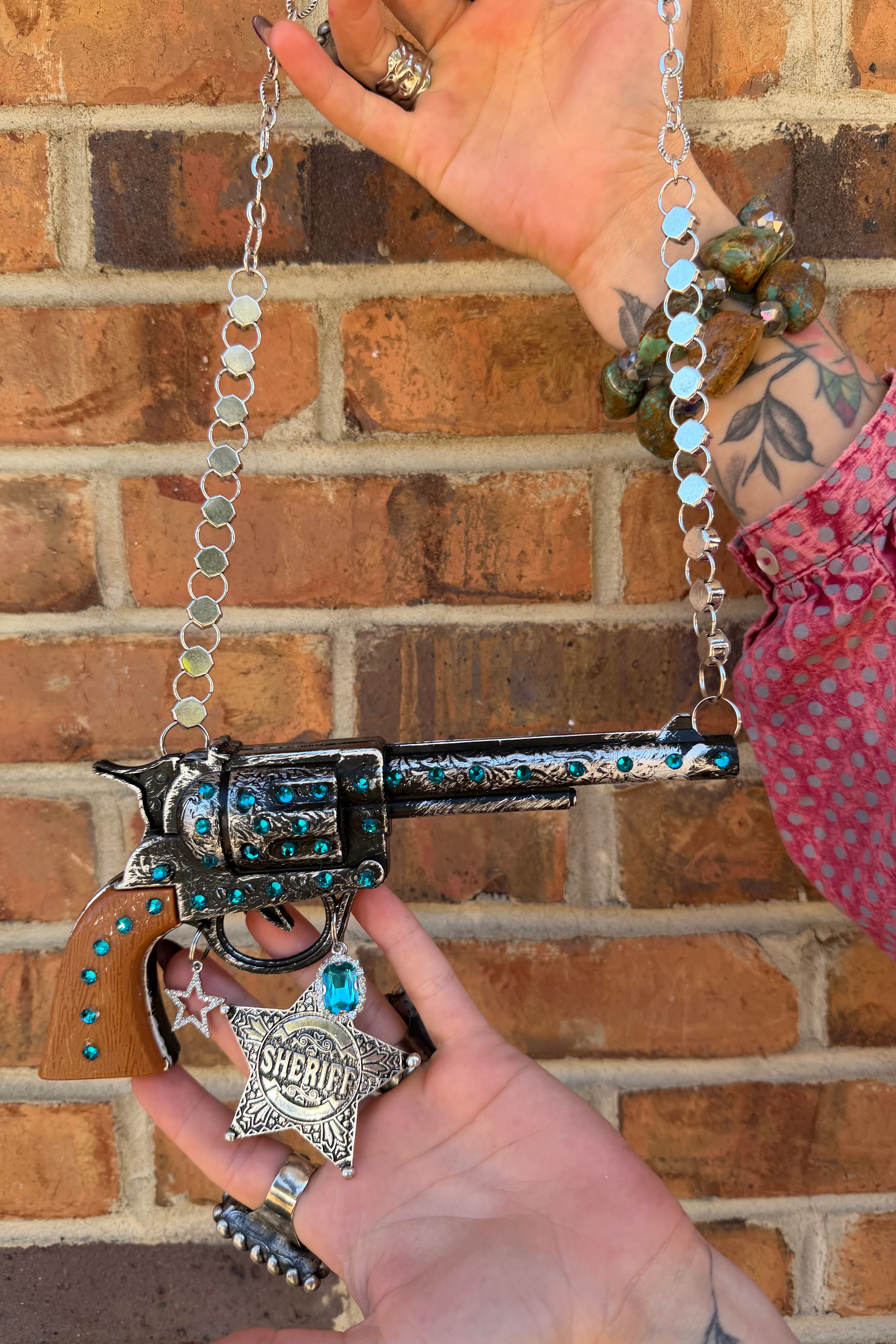 New Sheriff In Town Top Gun Necklace