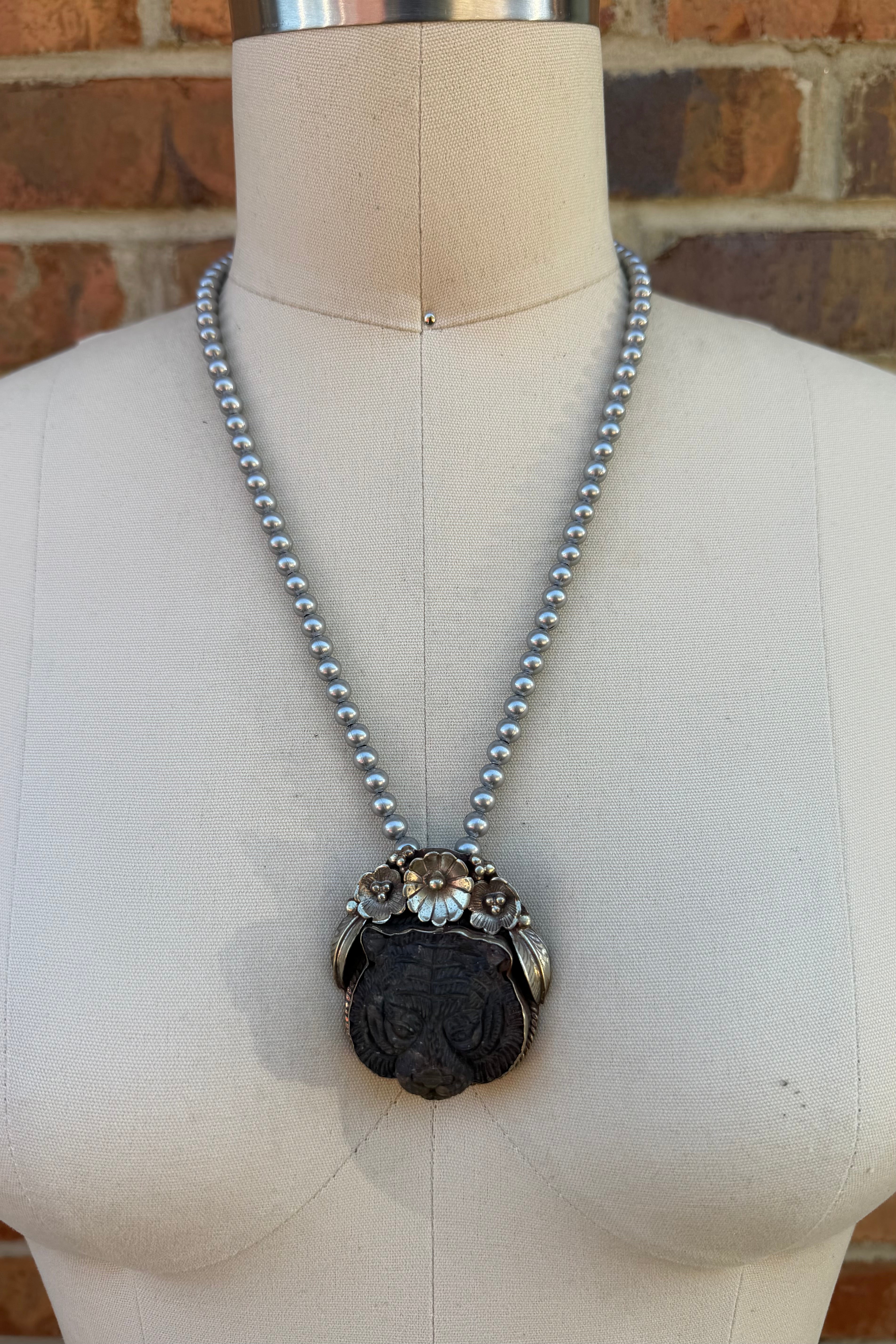 Tiger Face Necklace