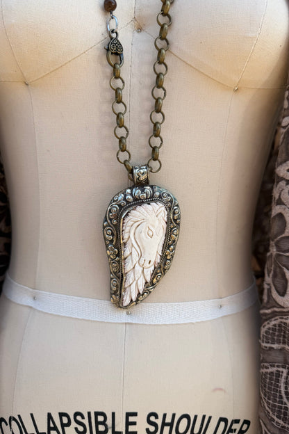 OOAK Horsing Around Necklace