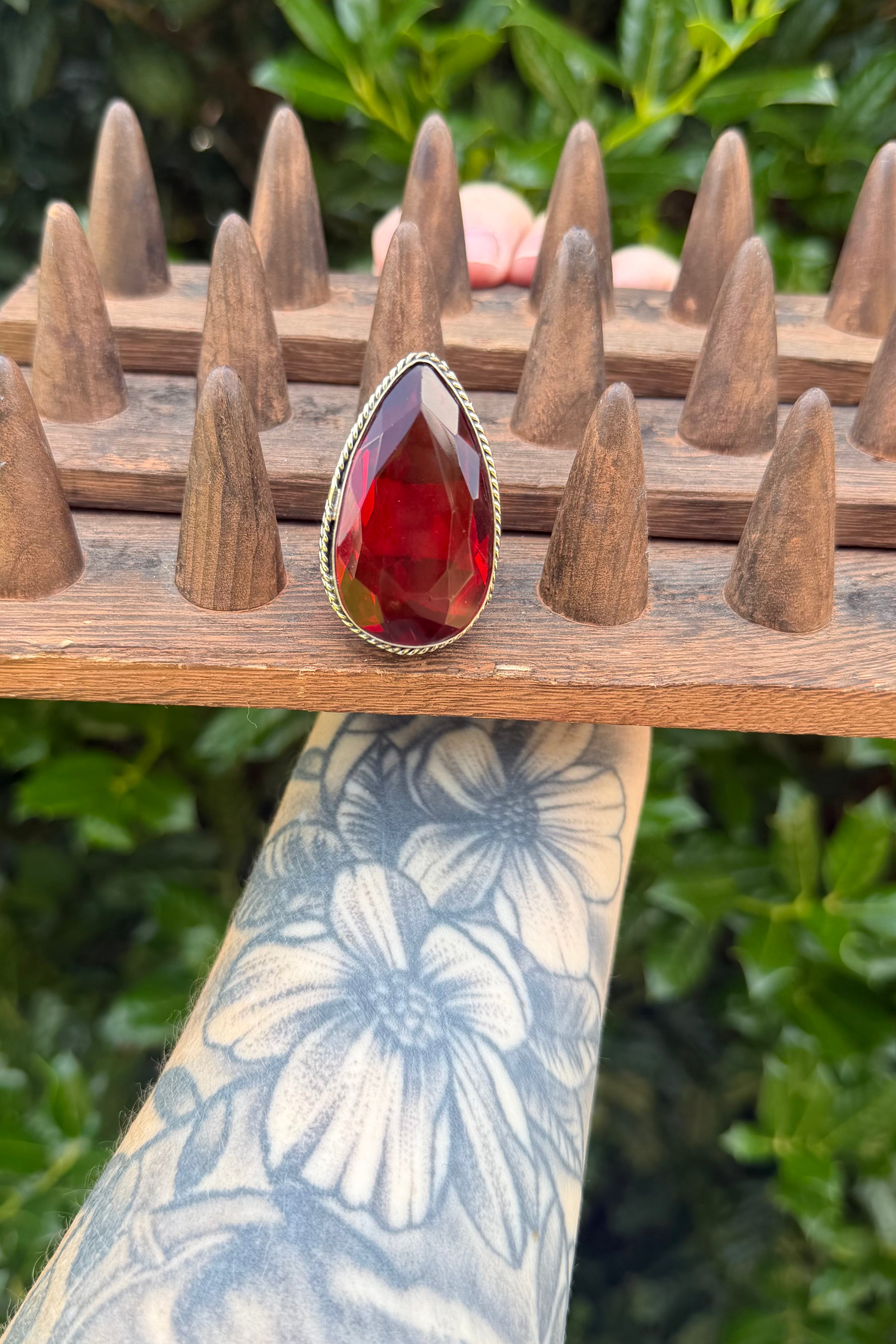 Ruby Red Tear Drop