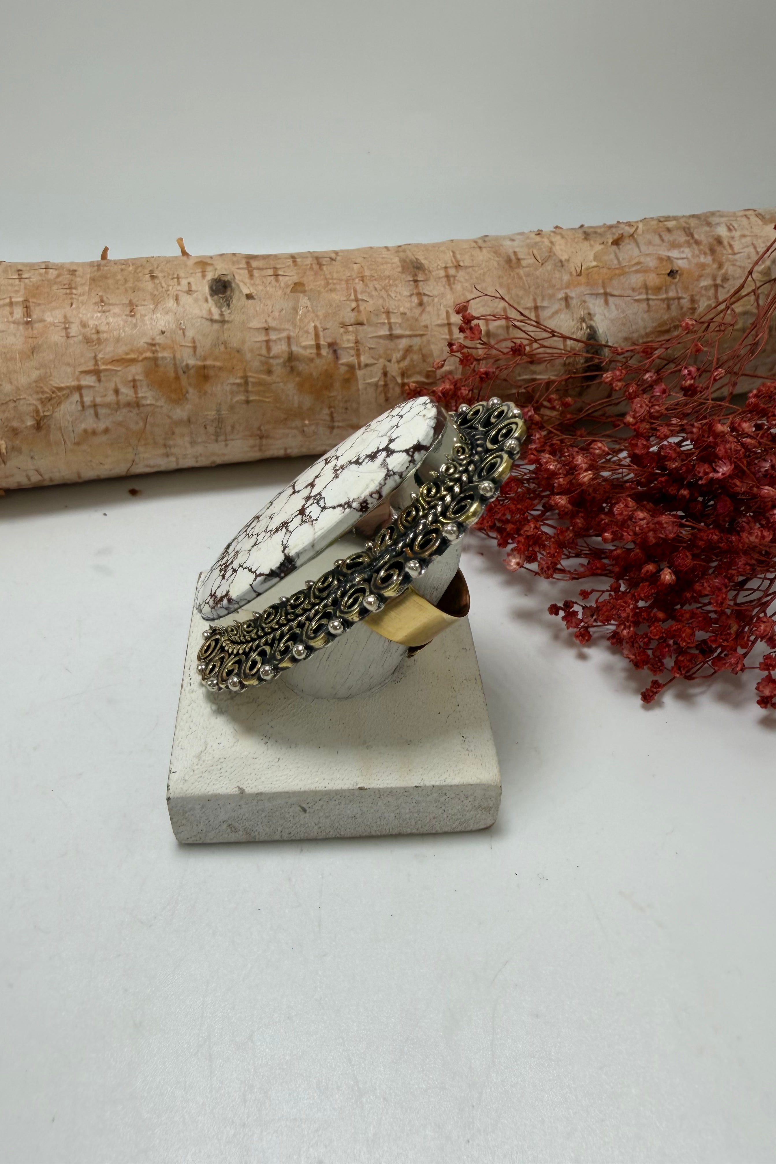 The Oval Marble Ring