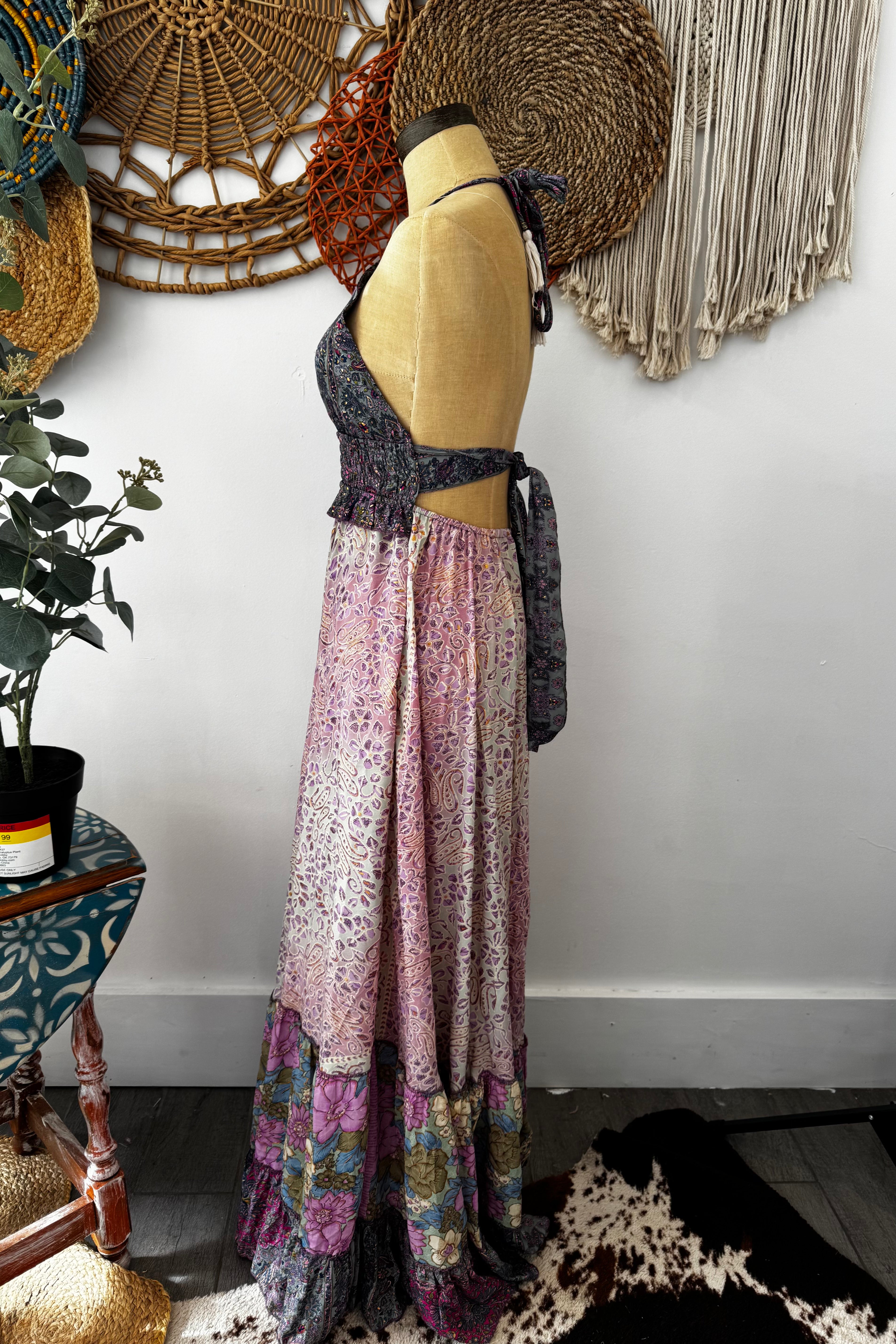 Sale -Poly Silk Sun Dress Combo B