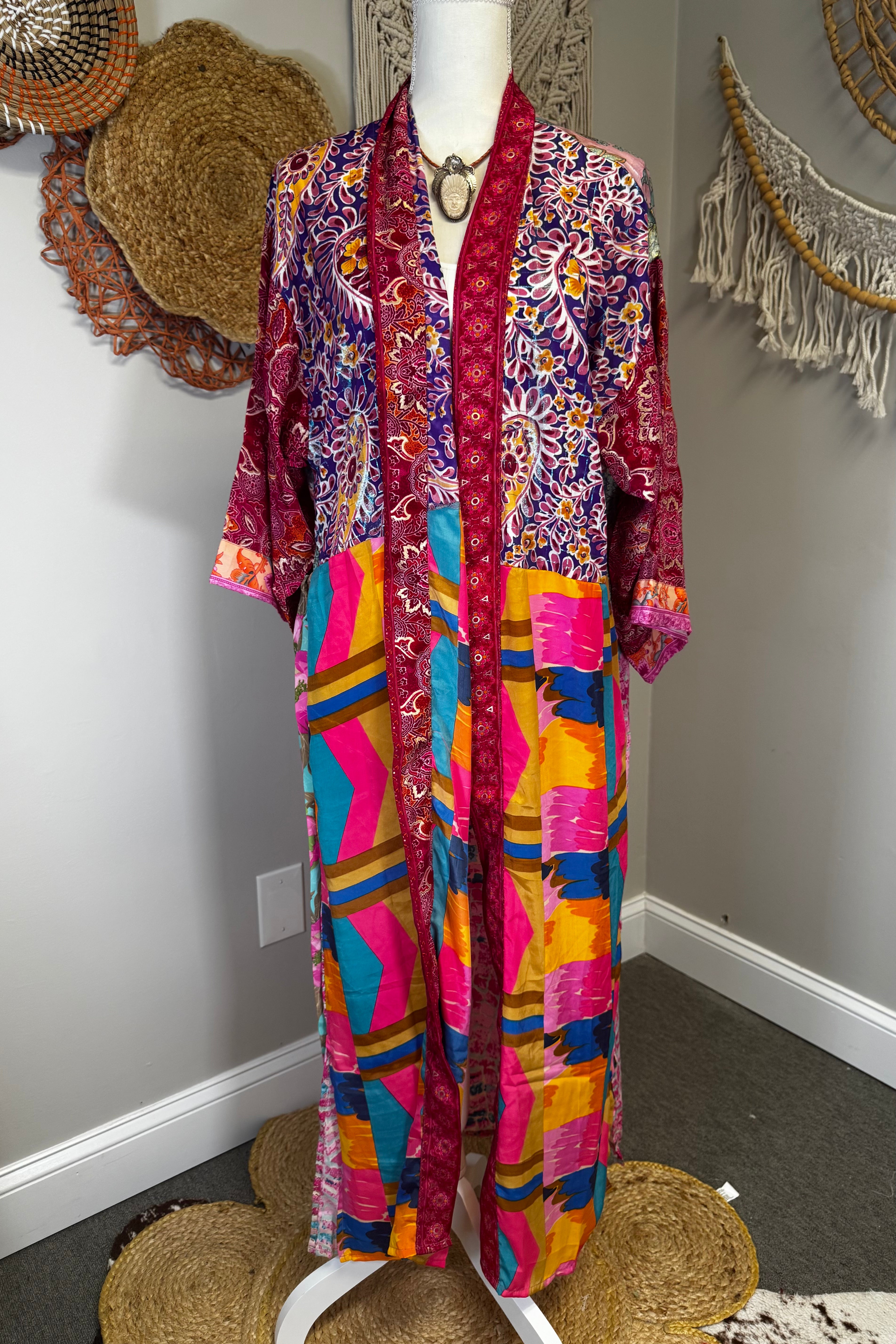 Poly Silk Kimono Combo G