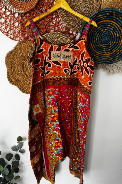 Kantha Sunrise Romper Combo J