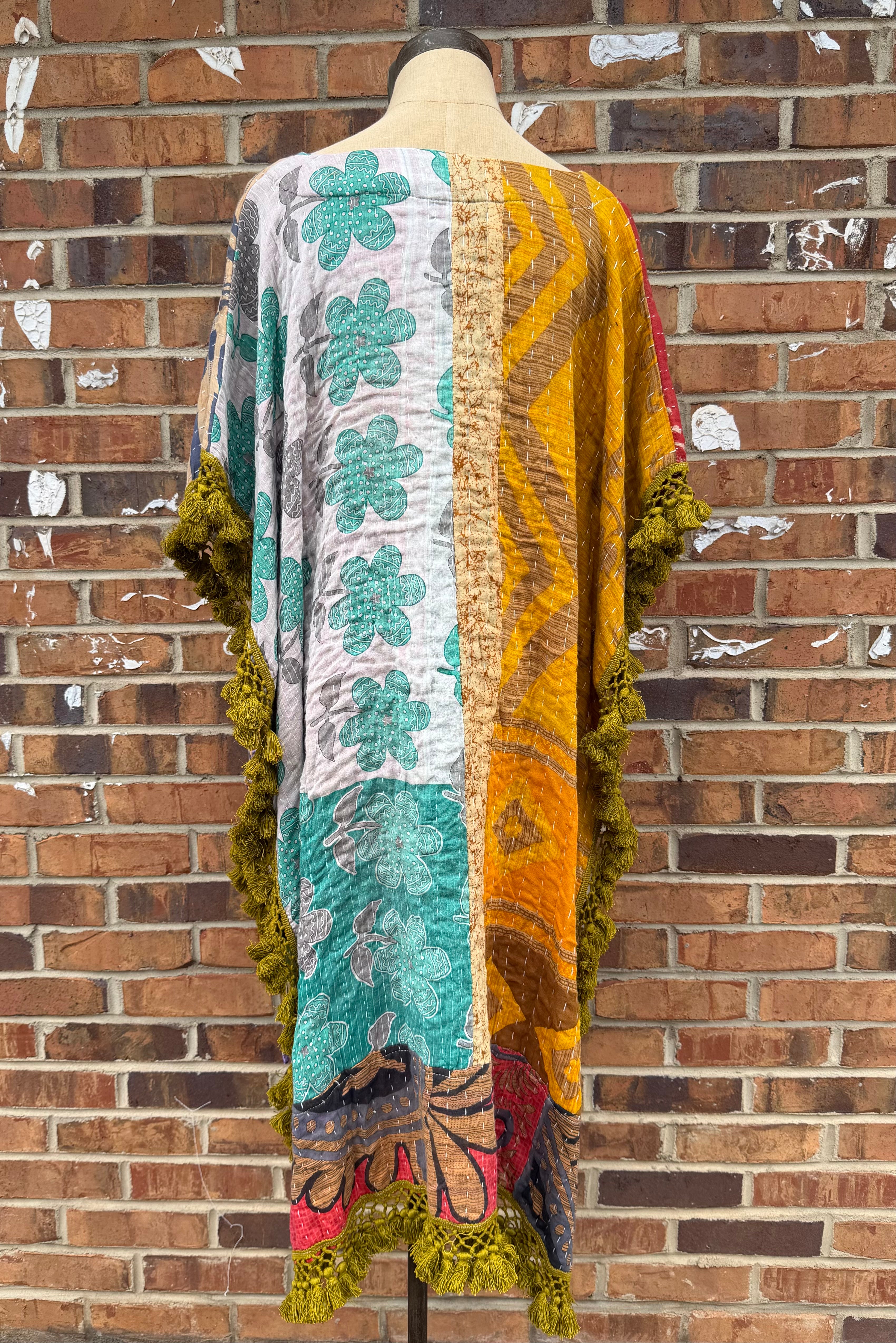 Day Dreamer Kantha Poncho Top - Combo 9