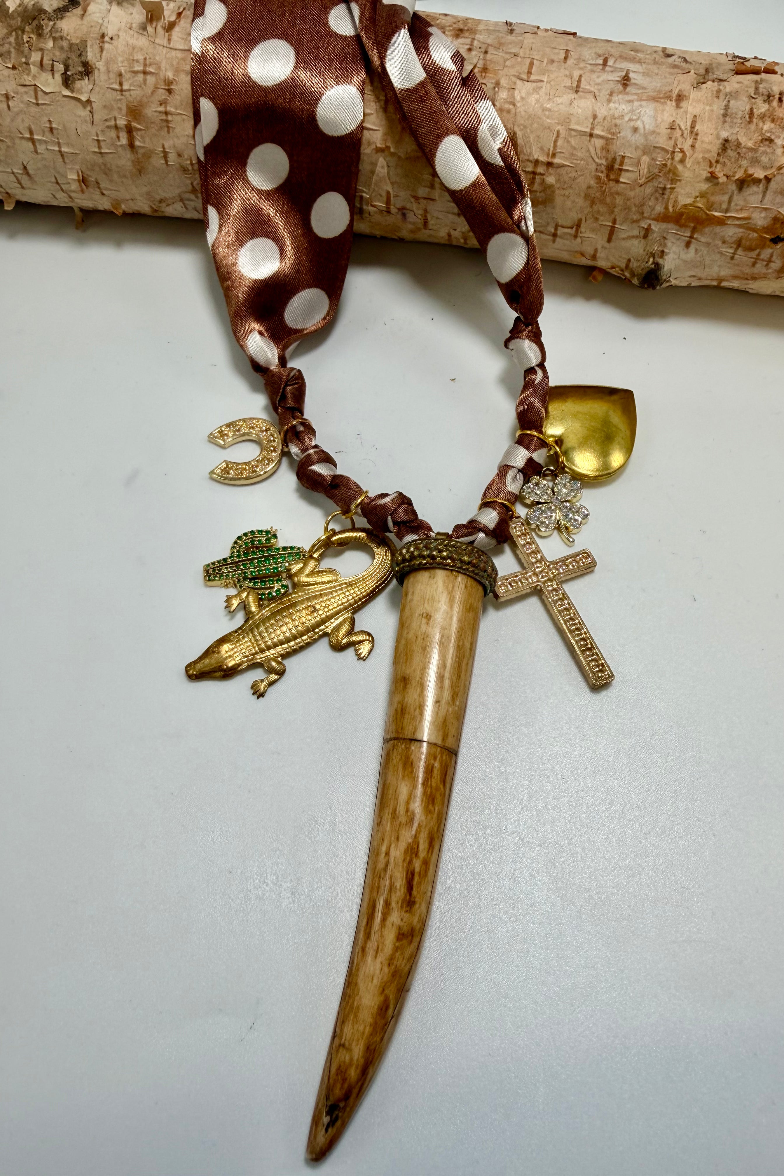 FINAL SALE Fossil Charmed Necklace