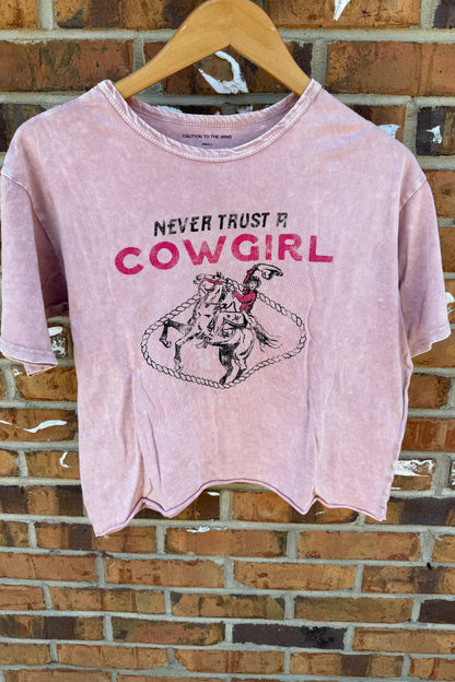 Final Sale - Swing Tee Never Trust a Cowgirl