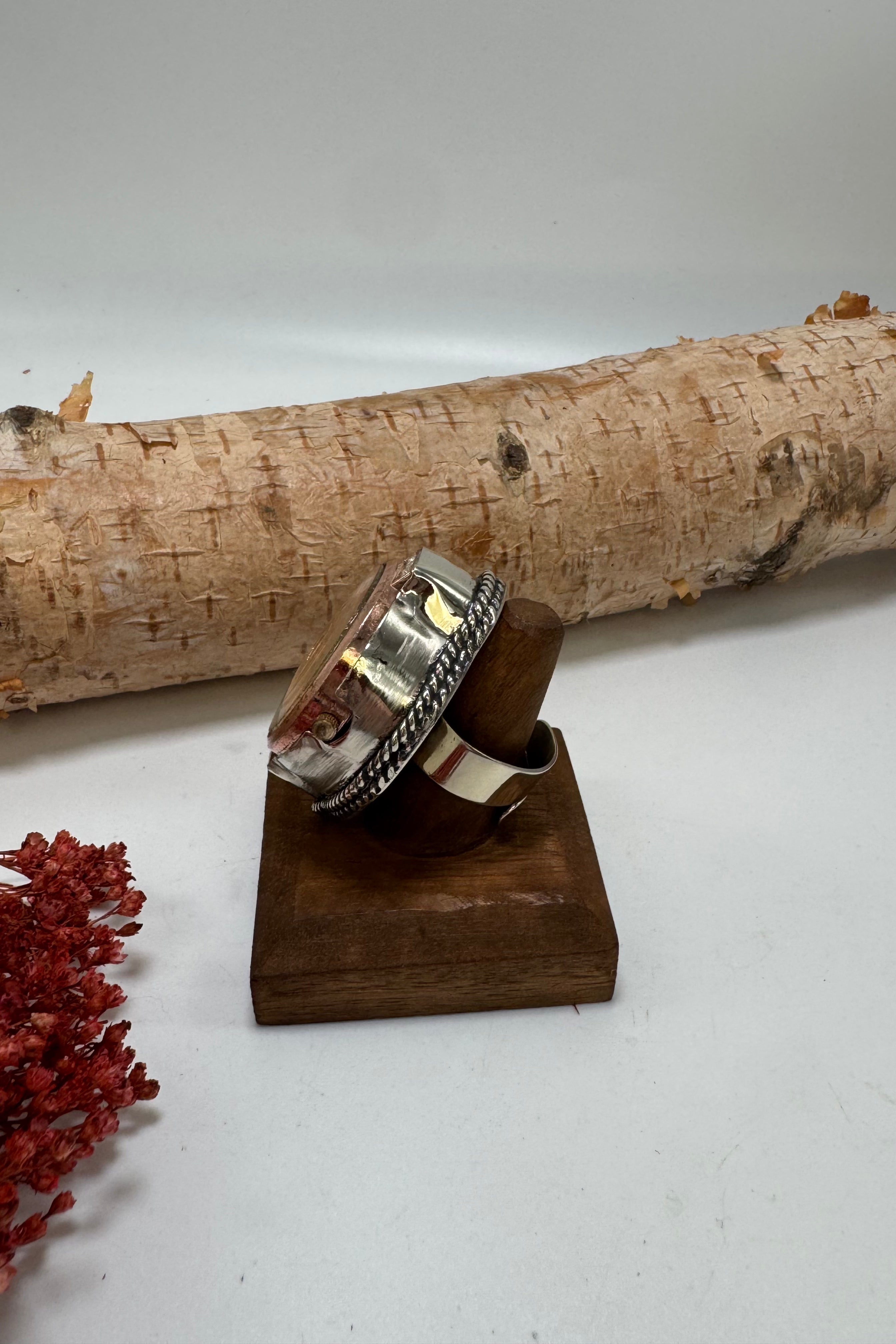 Rosey Time Watch Ring