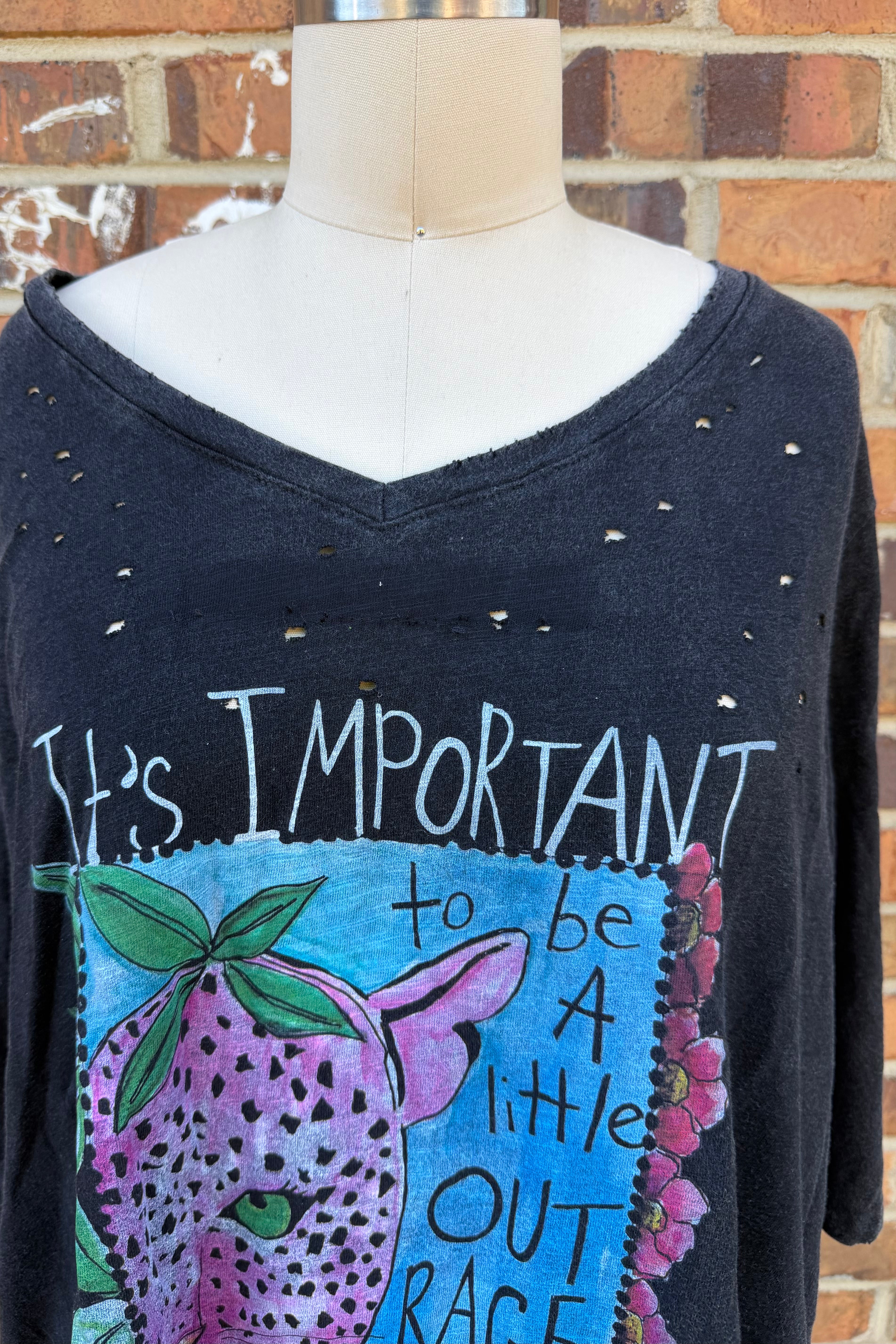 It’s Important Tee Mid Length Sleeves