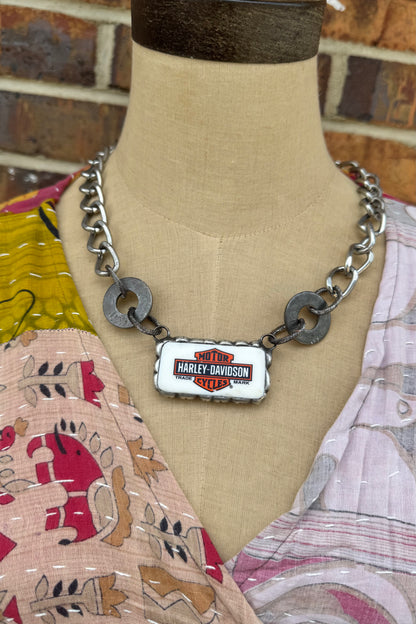 Dominos Harley Davidson Necklace