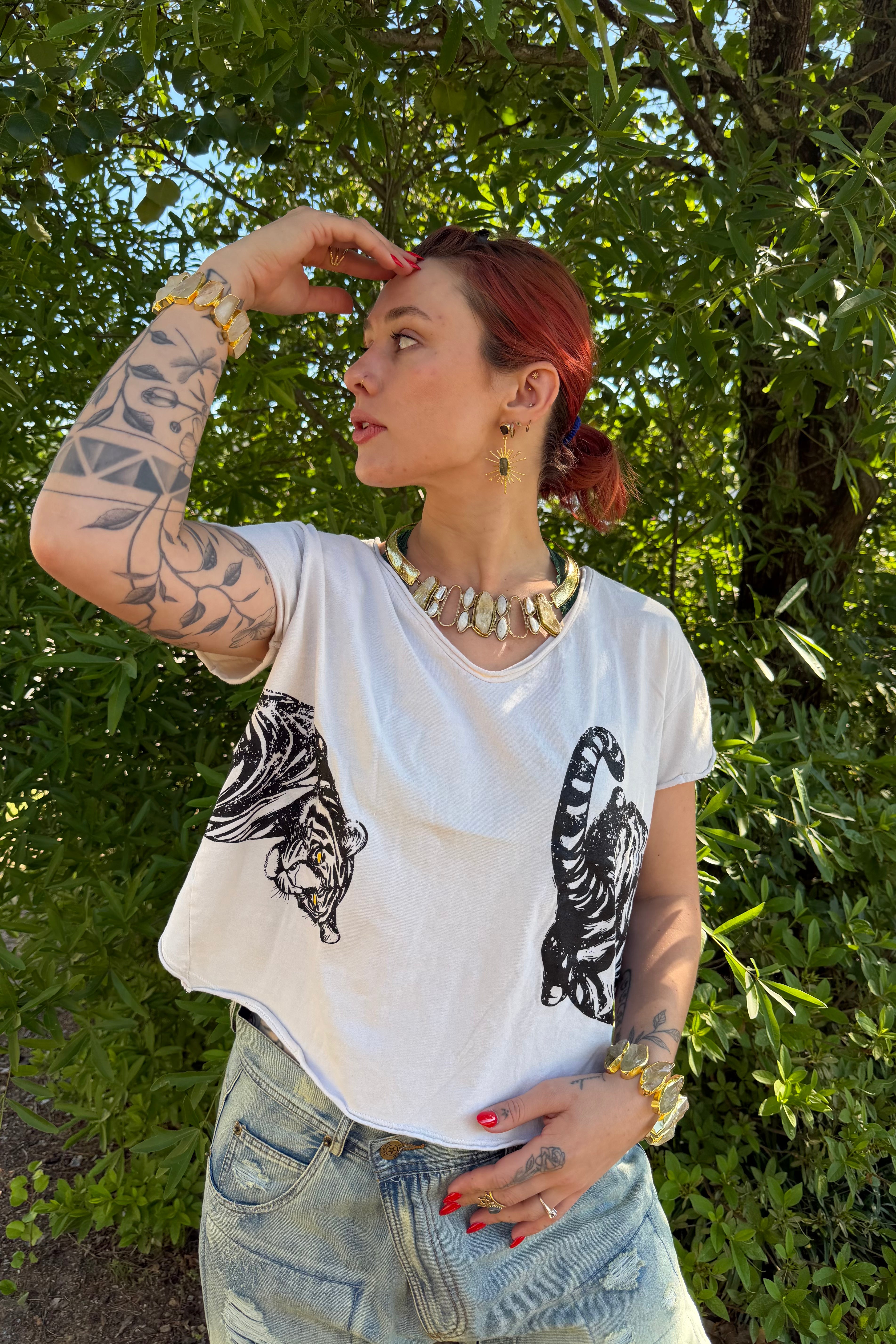 Eye of the Tiger Printed Swing Tee