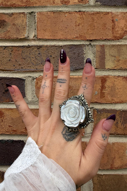 Pearl Rose Ring