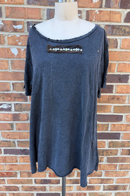 Black Jeweled Shirt