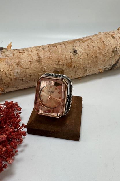 Analog Prism Watch Ring