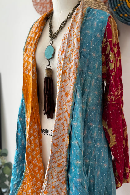 Sale - Kantha Sunrise Duster Combo D