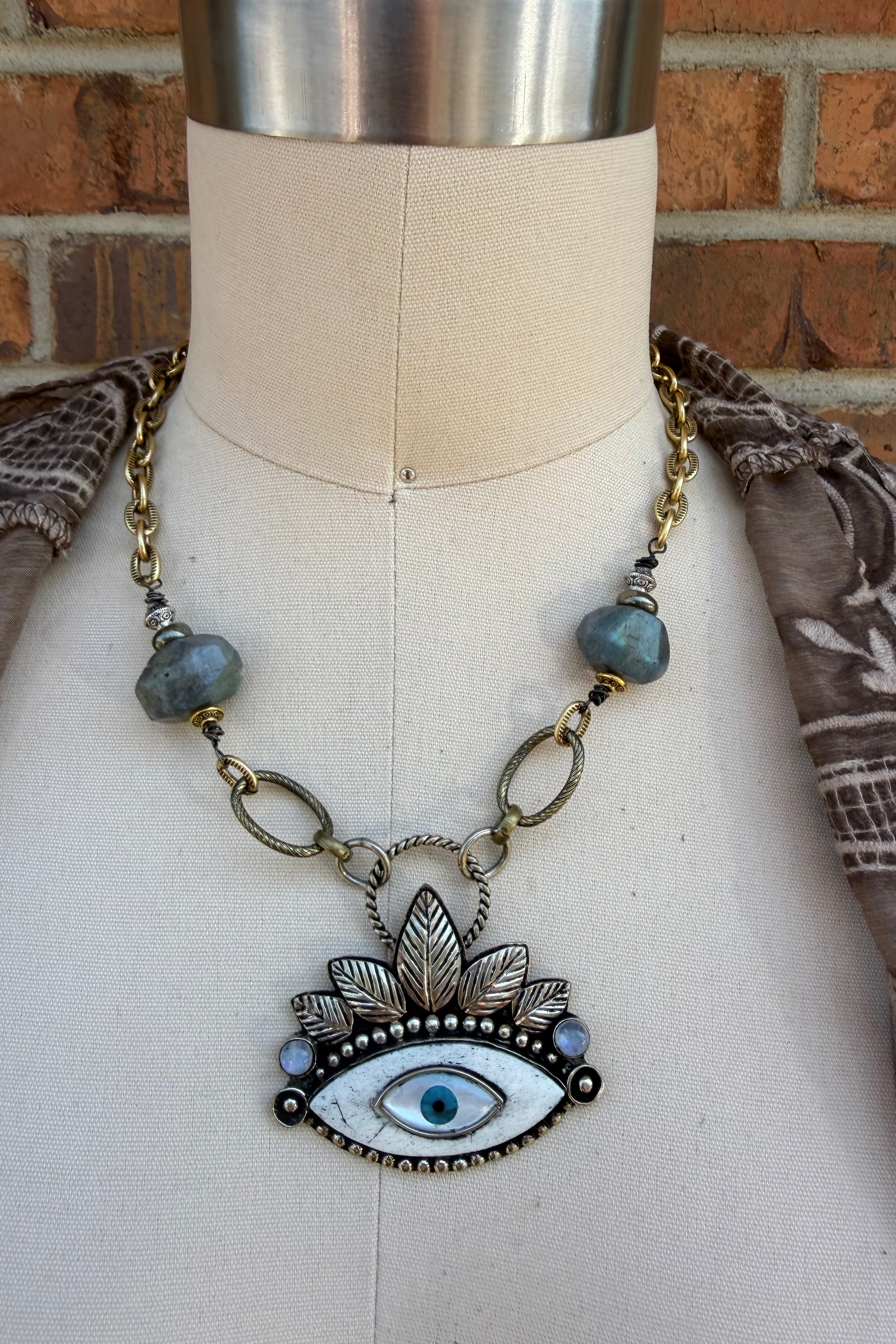 OOAK Staring Contest Necklace