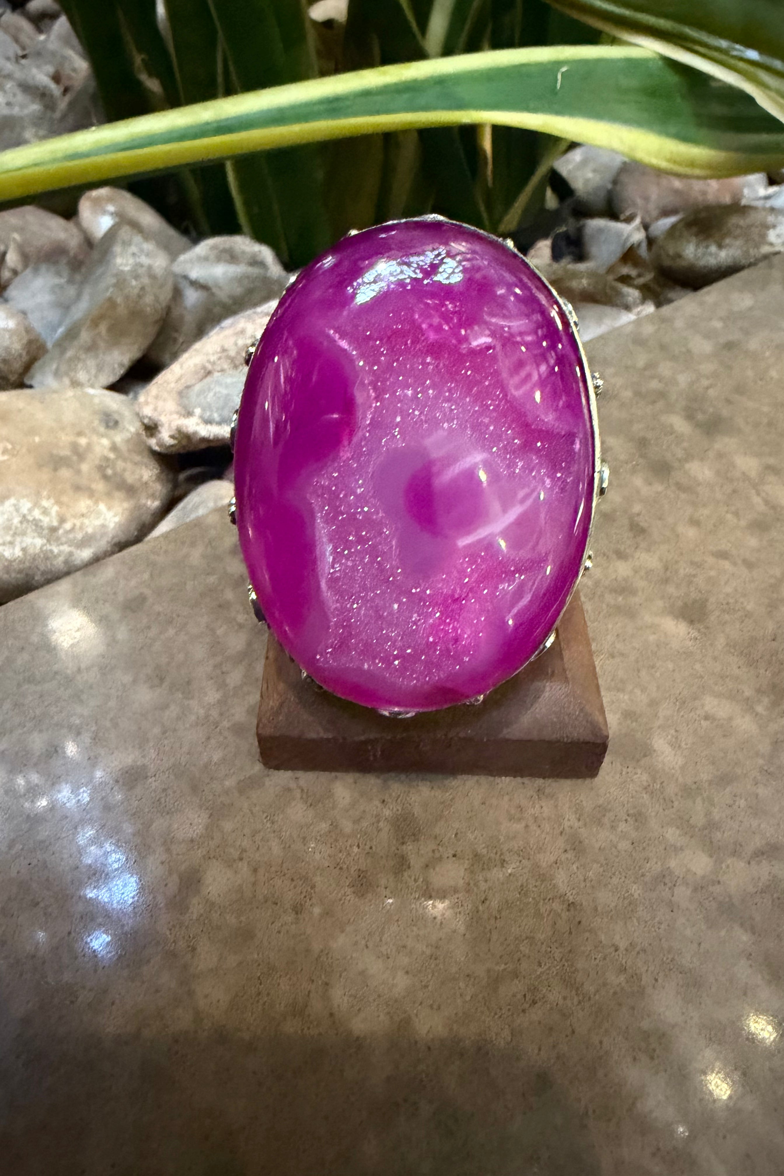 Hello Pink Orb Ring(L)