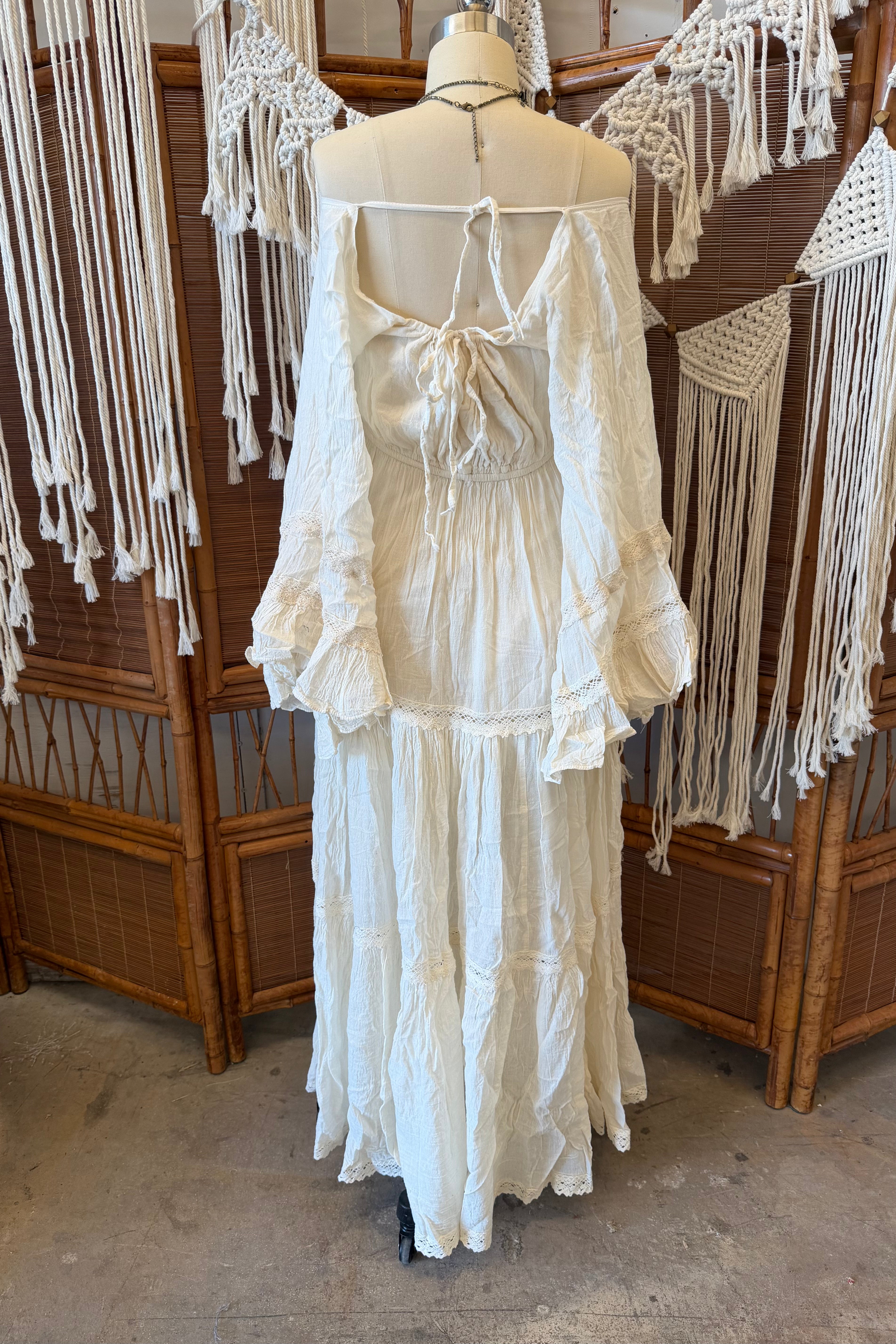 Goddess Dress W/ Bell Sleeves