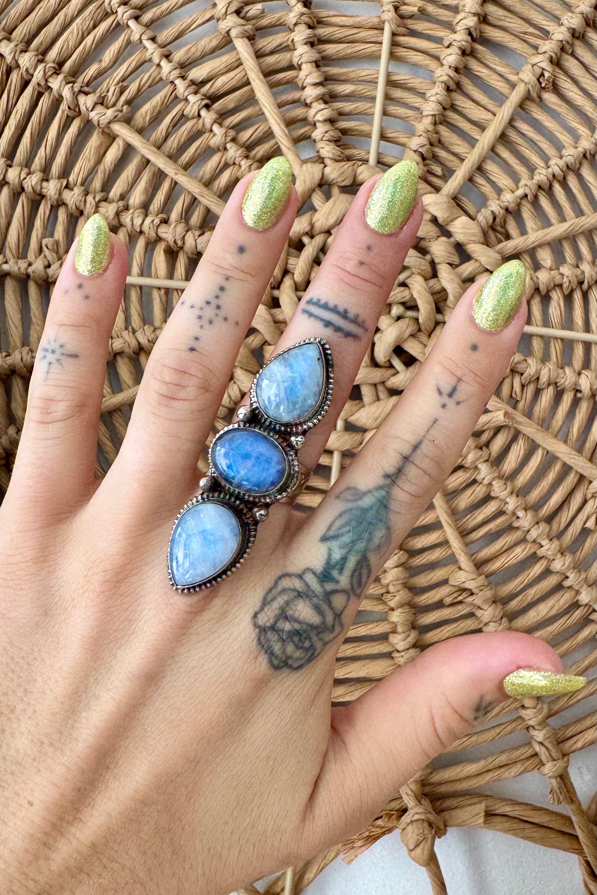 Moonstone Tiered Ring