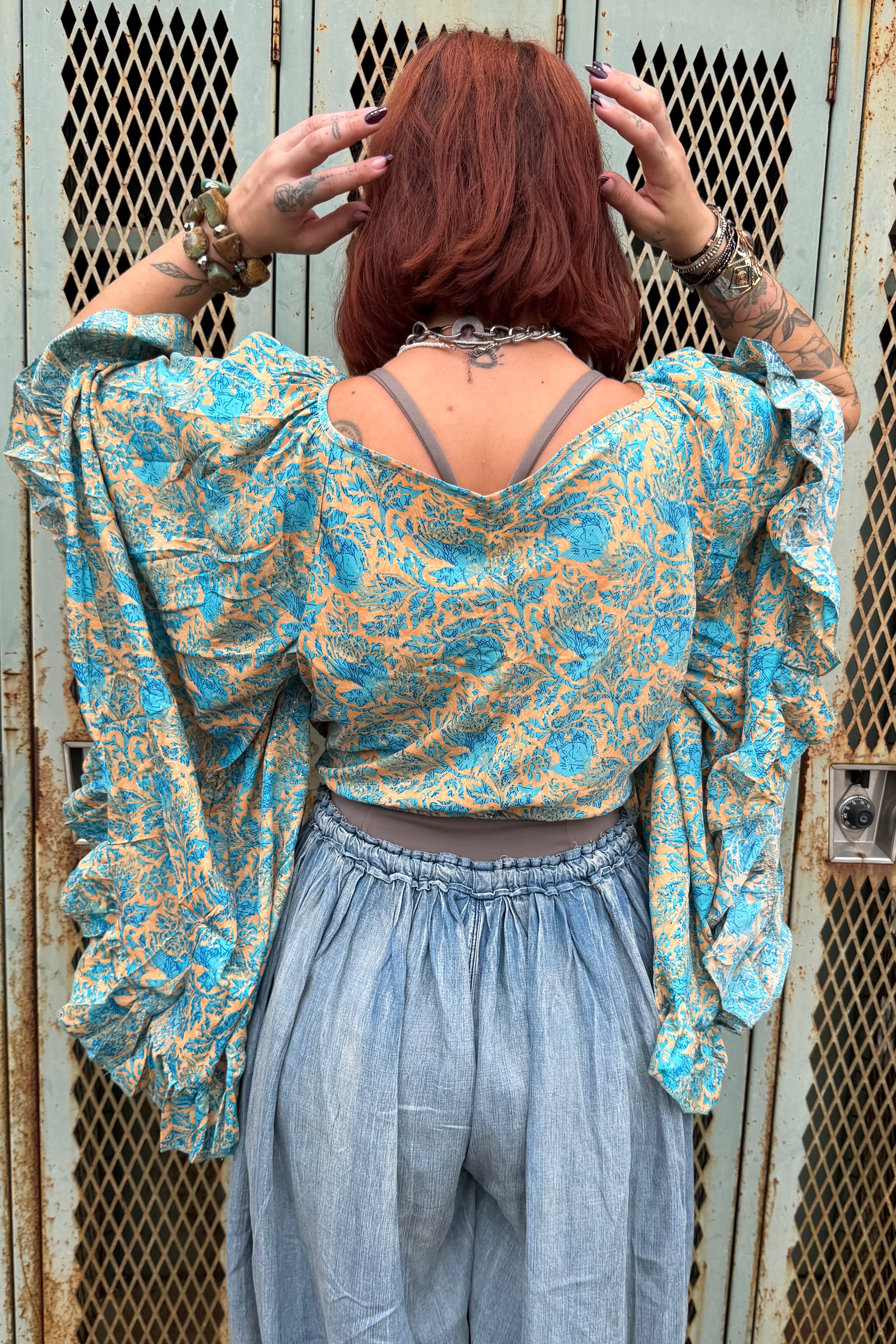 Butterfly Center Cinched Top Combo G