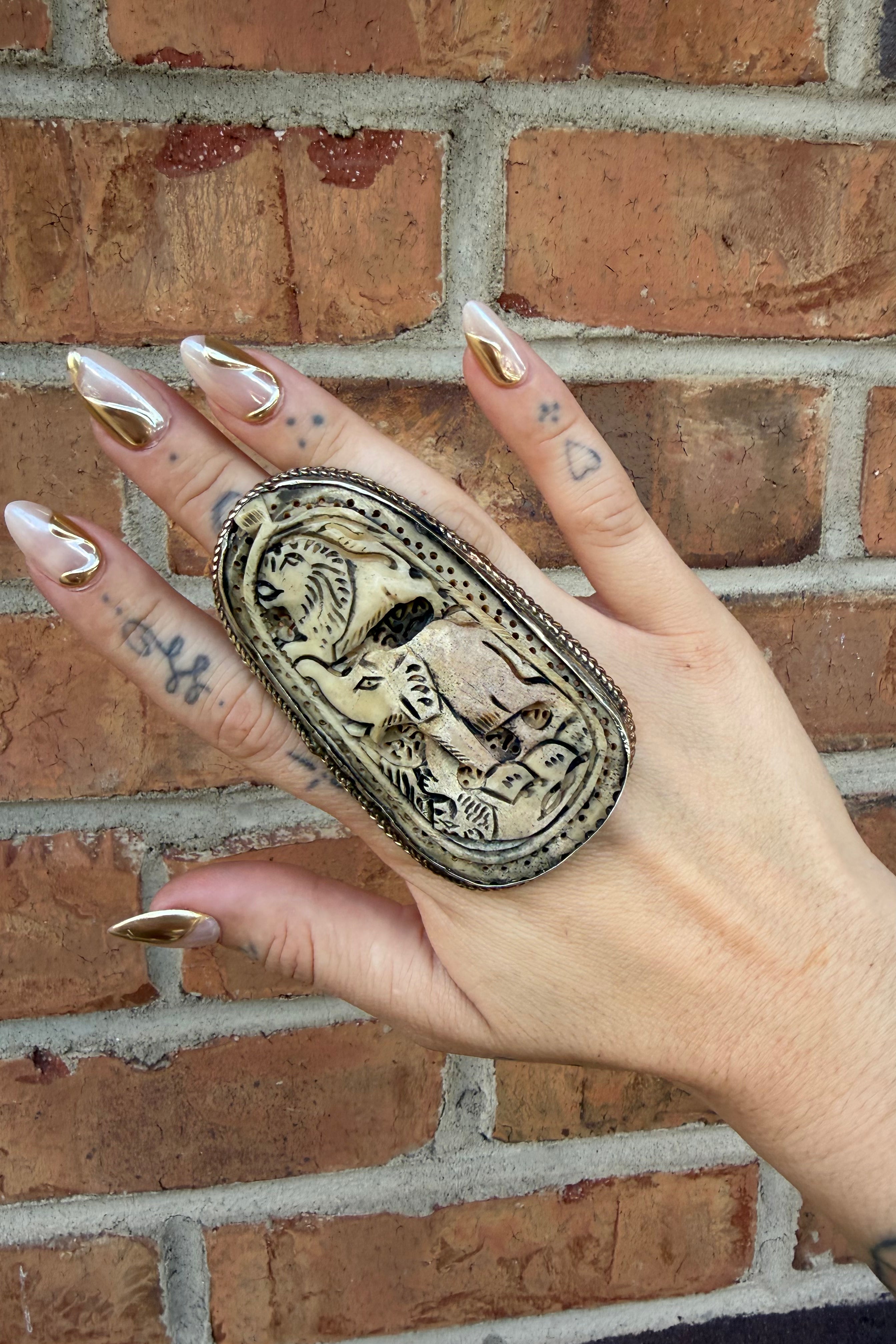 The Elephant And The Lion Ring