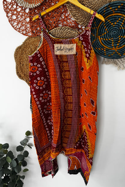 Kantha Sunrise Romper Combo A