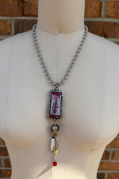 Breathe Necklace  Domino Drop