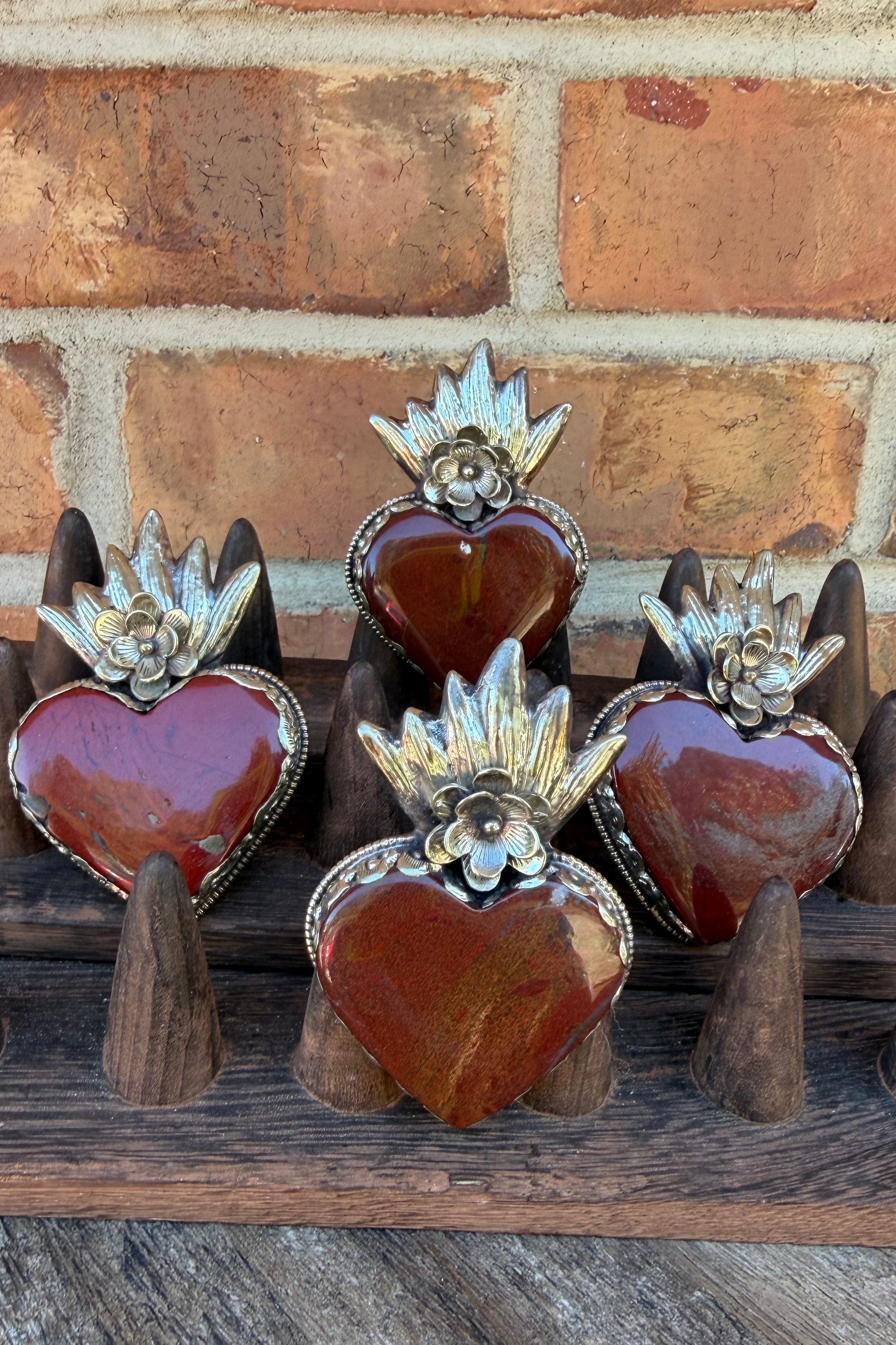 Brown Heart Statement Ring