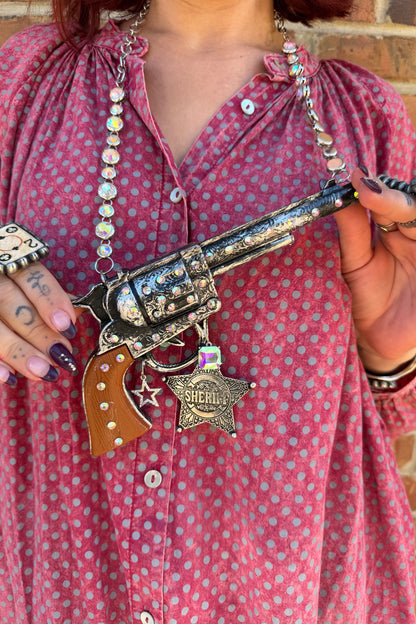 New Sheriff In Town Top Gun Necklace