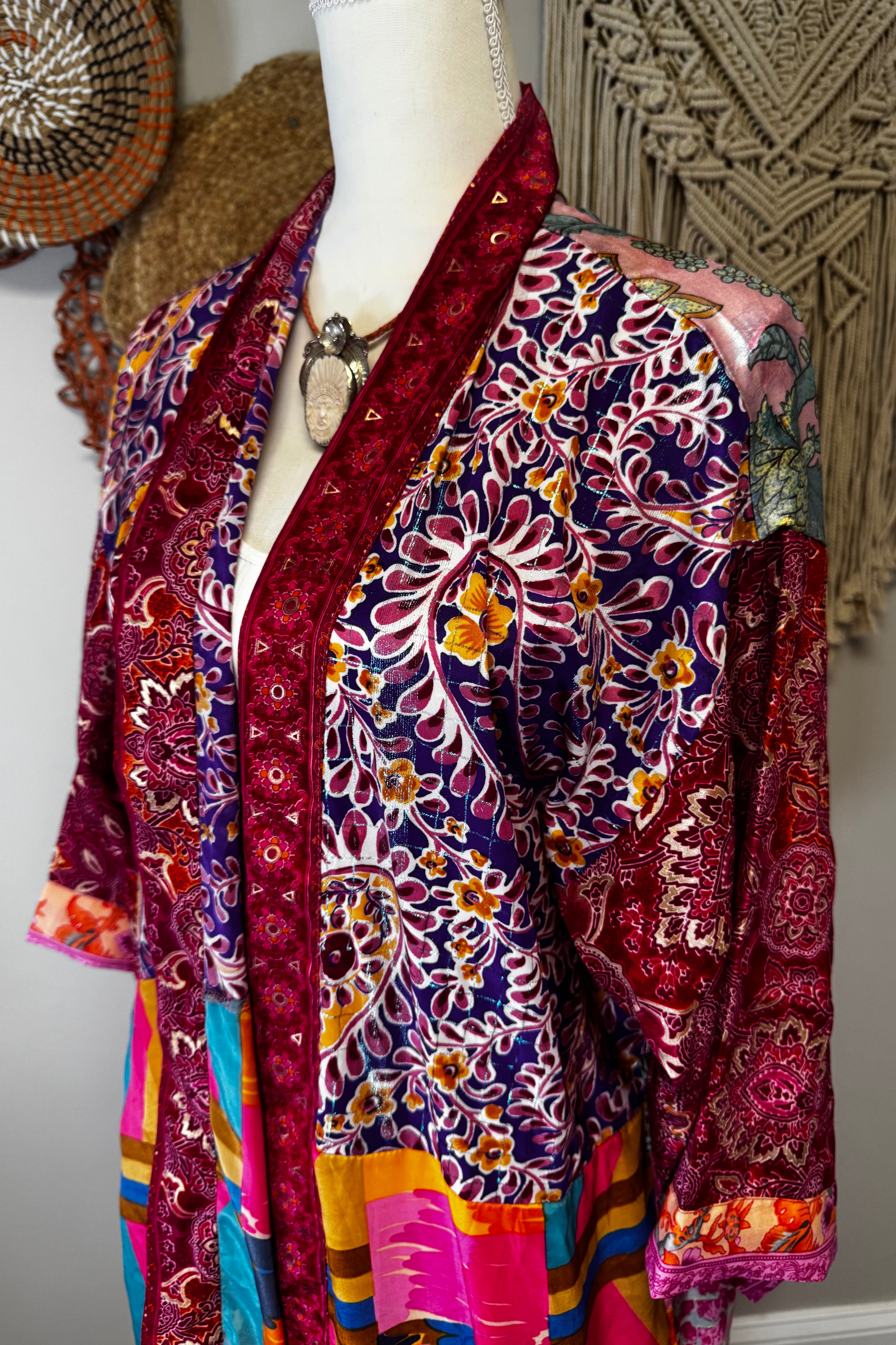 Poly Silk Kimono Combo G