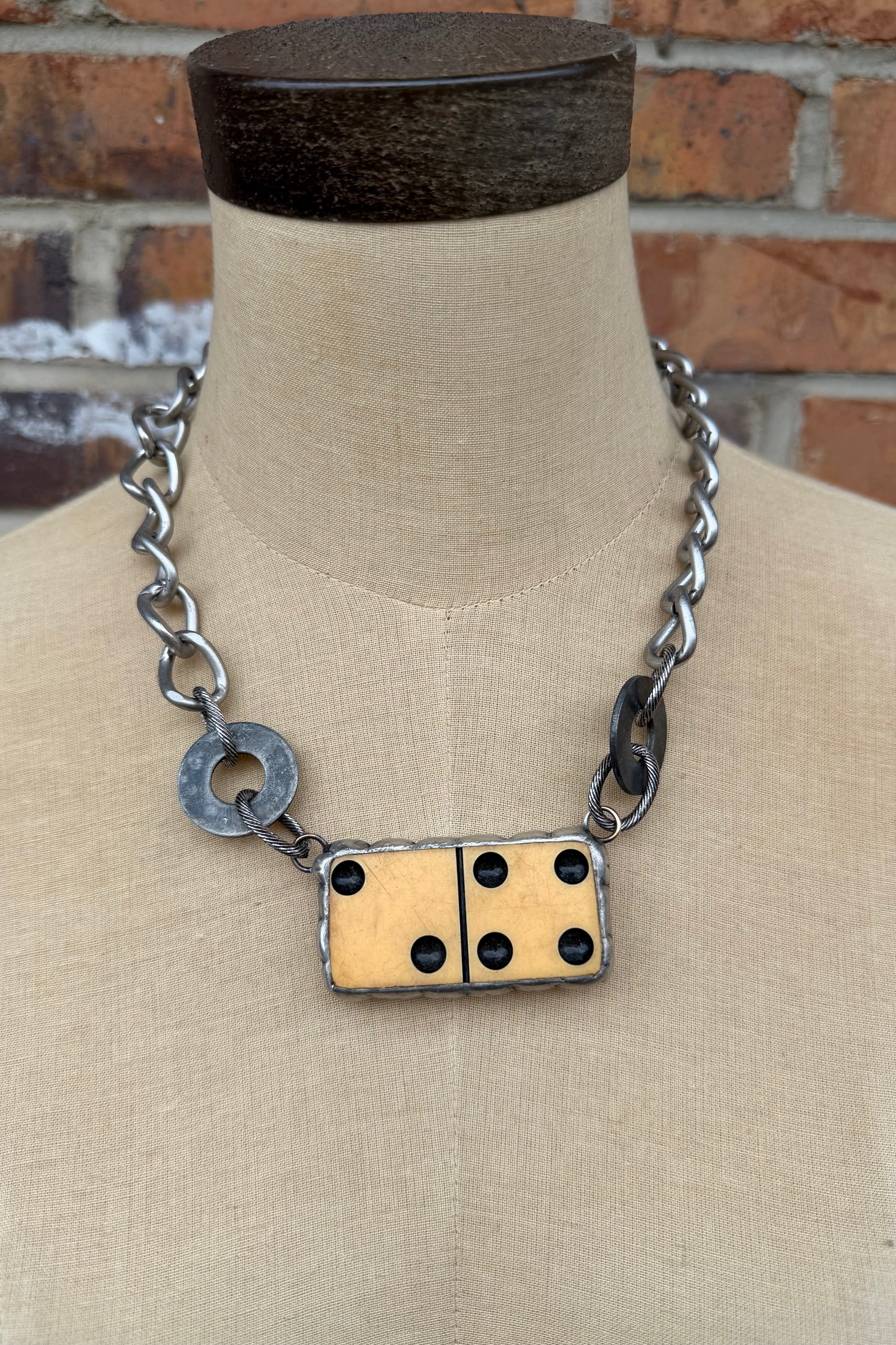 Vintage Miscellaneous domino Shorty Necklace