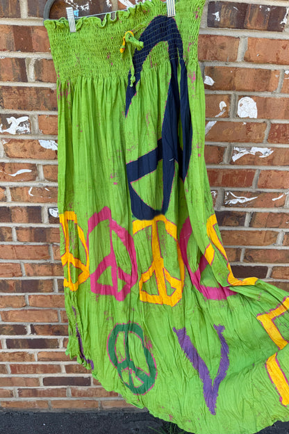 Convertible Peace Skirt/Dress