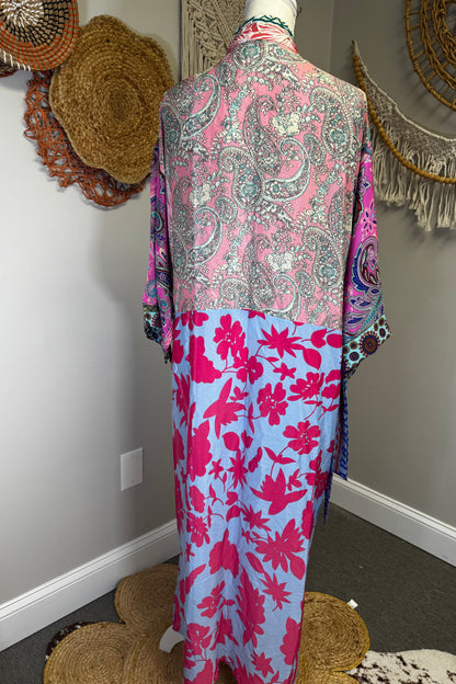Poly Silk Kimono Combo M