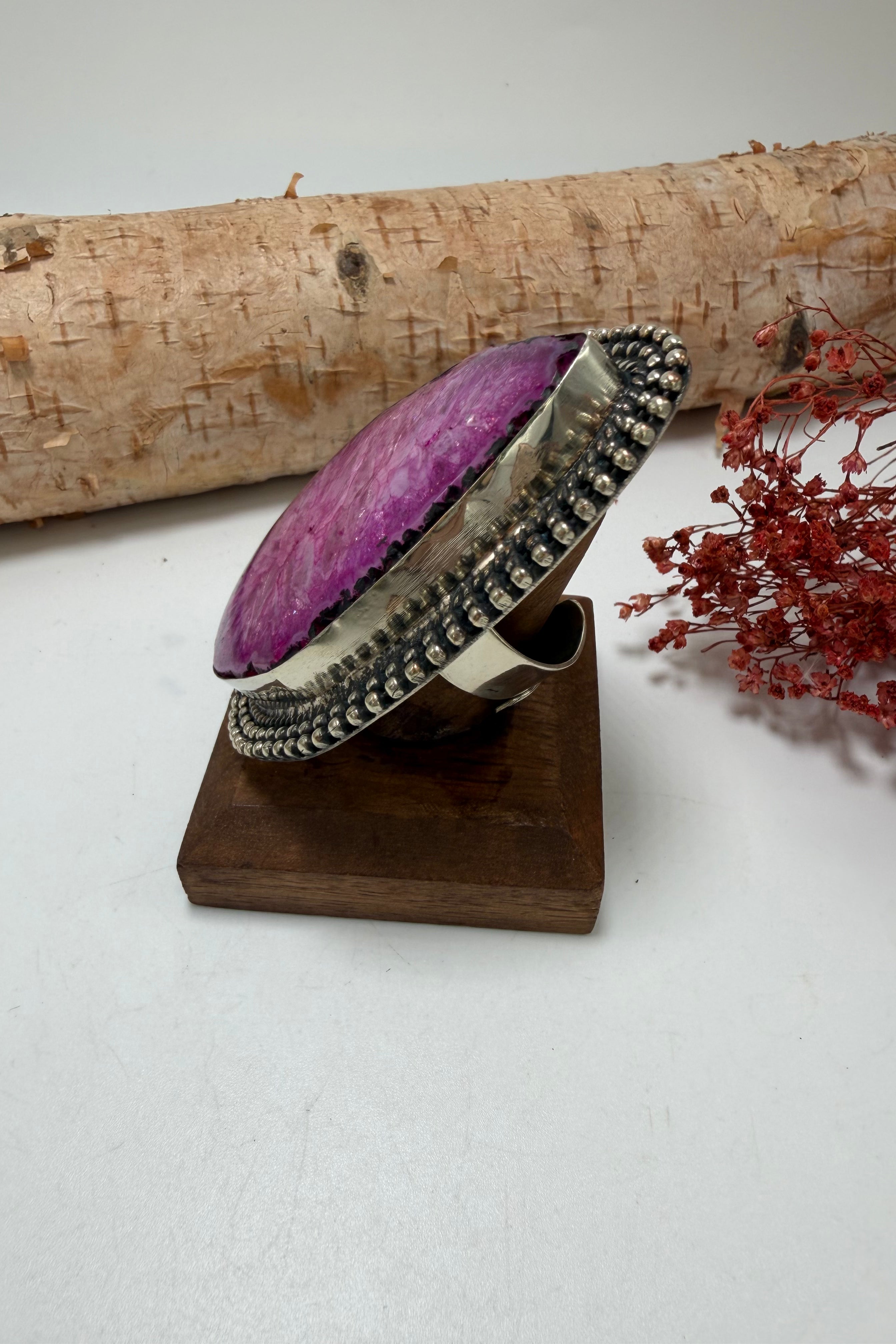 Crackled Purple Ring