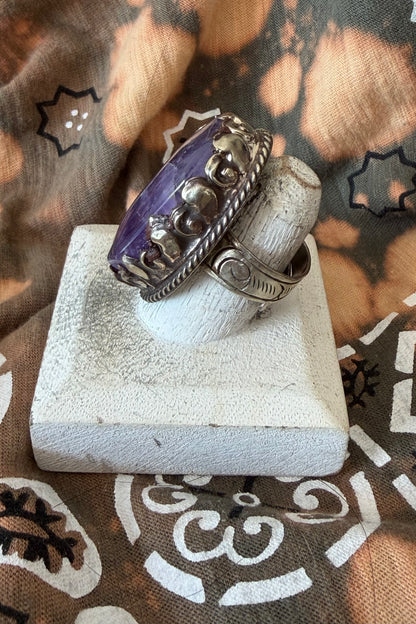 Simple Purple Stone Ring