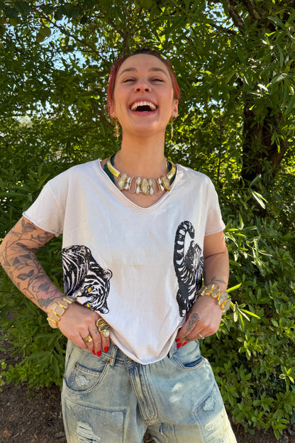 Eye of the Tiger Printed Swing Tee