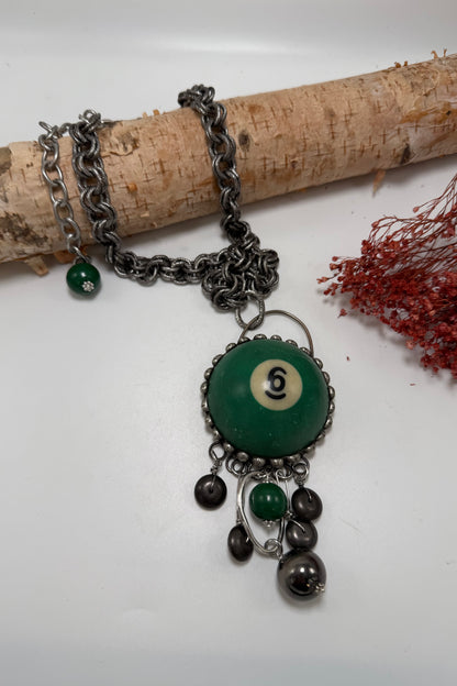 Giant Pool Ball Necklace