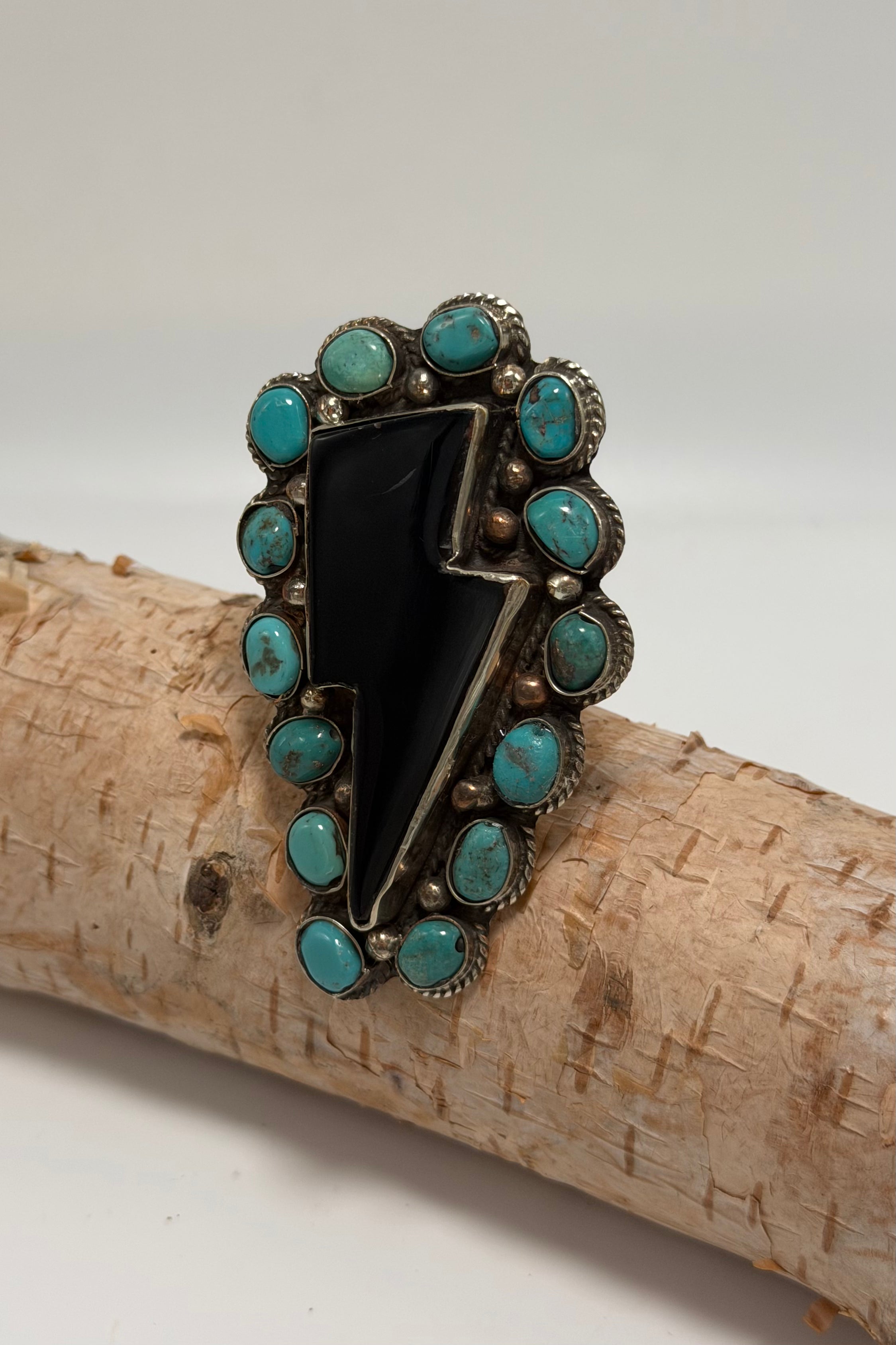 Black Lightning McQueen Bolt Ring