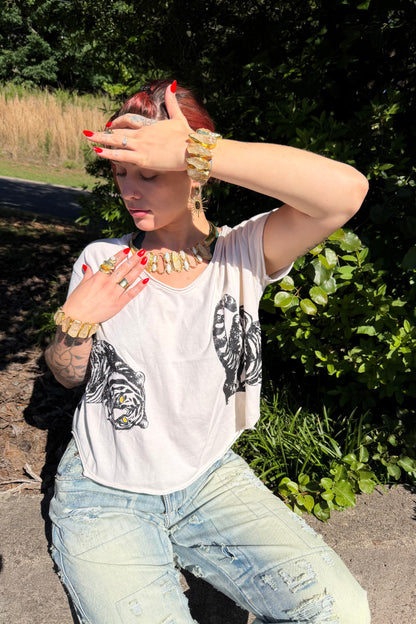 Eye of the Tiger Printed Swing Tee