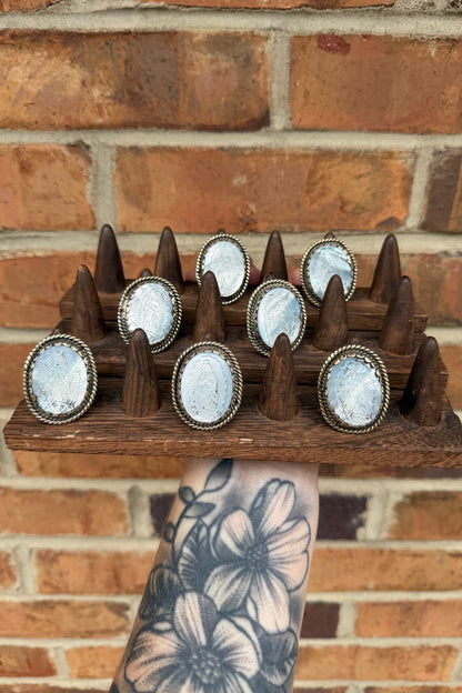 Mother Of Pearl Mary Ring