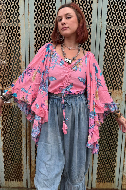 Butterfly Center Cinched Top Combo C