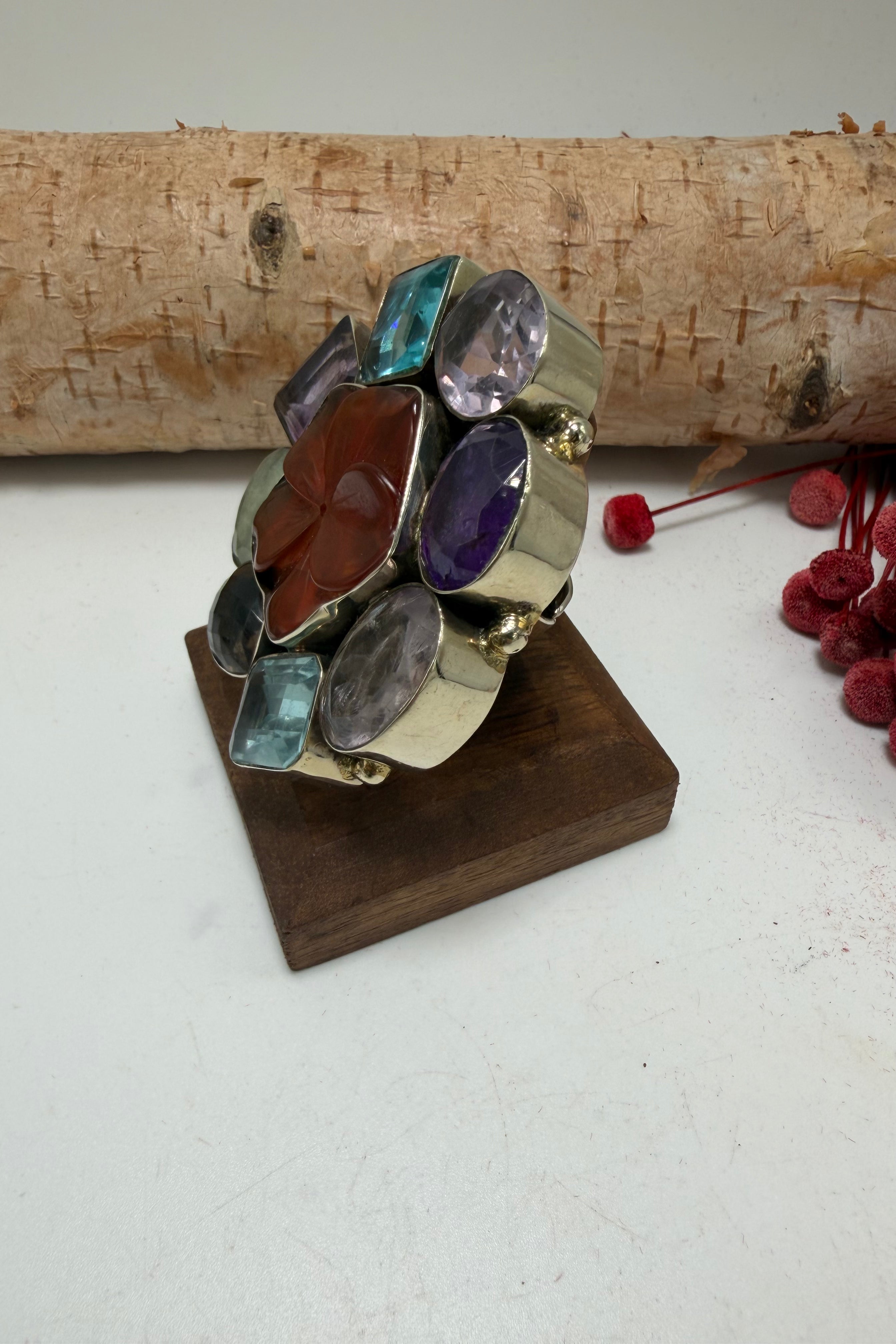 The Stain Glass Flower Ring