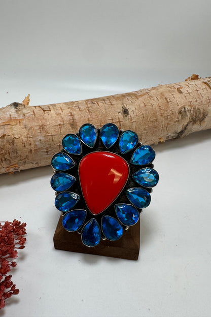 Sea of Fire Stone Ring
