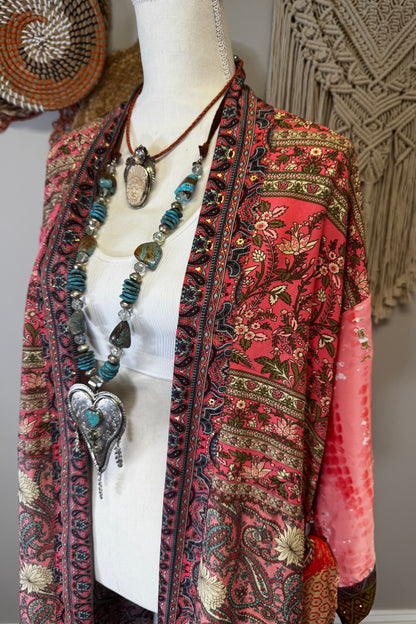 Poly Silk Kimono Combo E